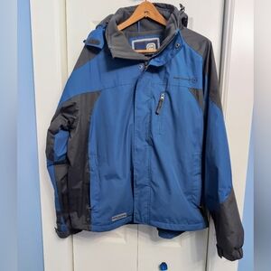 Free Country Men's XL Ski Performance Jacket in Blue and Black